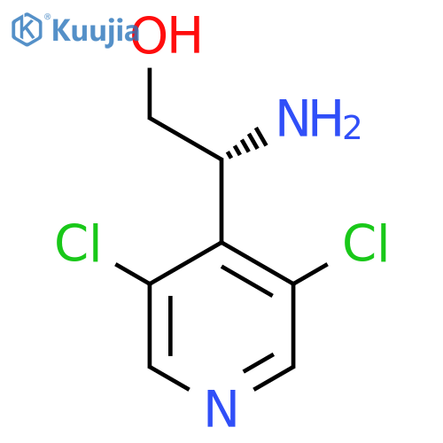 (2R)-2-amino-2-(3,5-dichloropyridin-4-yl)ethan-1-ol structure