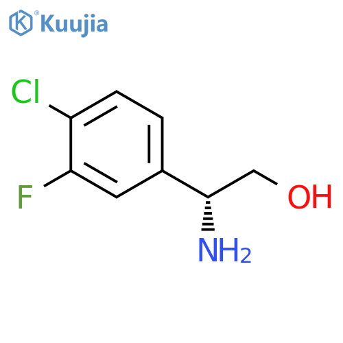 (2R)-2-amino-2-(4-chloro-3-fluorophenyl)ethan-1-ol structure