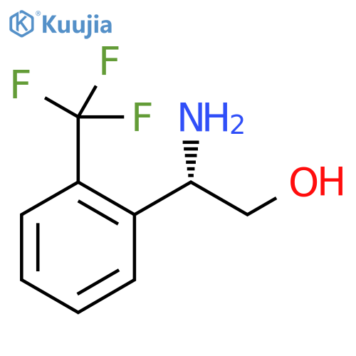 (2S)-2-amino-2-2-(trifluoromethyl)phenylethan-1-ol structure