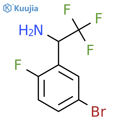 (S)-1-(5-Bromo-2-fluorophenyl)-2,2,2-trifluoroethanamine structure
