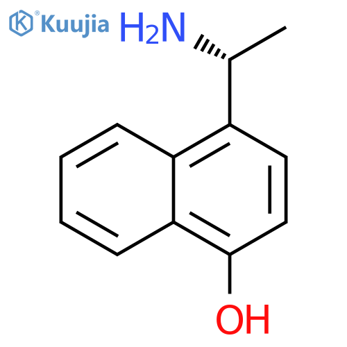 1-Naphthalenol, 4-[(1R)-1-aminoethyl]- structure
