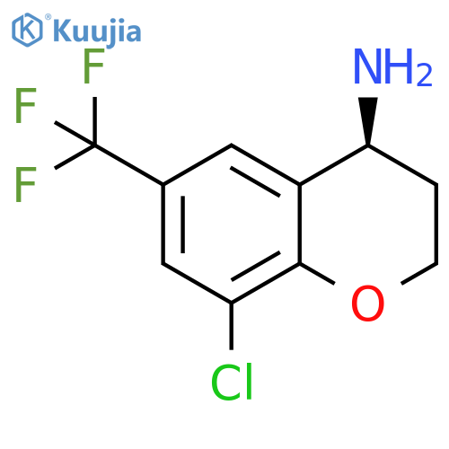(4S)-8-CHLORO-6-(TRIFLUOROMETHYL)CHROMANE-4-YLAMINE structure