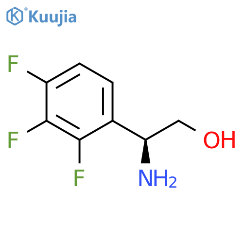 (2S)-2-amino-2-(2,3,4-trifluorophenyl)ethan-1-ol structure