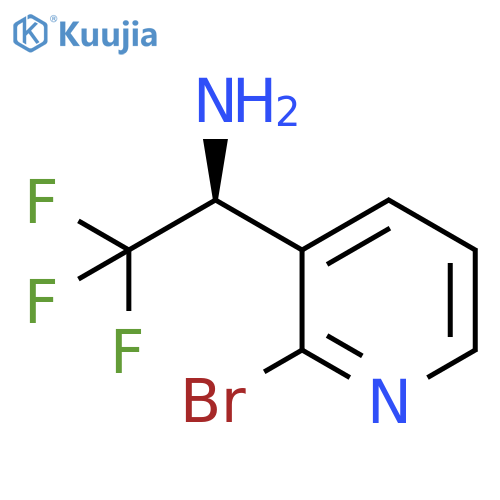 3-Pyridinemethanamine, 2-bromo-α-(trifluoromethyl)-, (αS)- structure