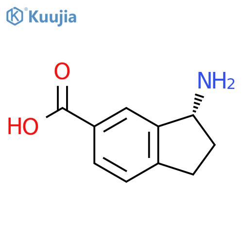 (3R)-3-Amino-2,3-dihydro-1H-indene-5-carboxylic acid structure