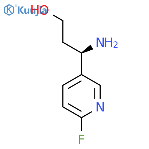 (3R)-3-amino-3-(6-fluoropyridin-3-yl)propan-1-ol structure