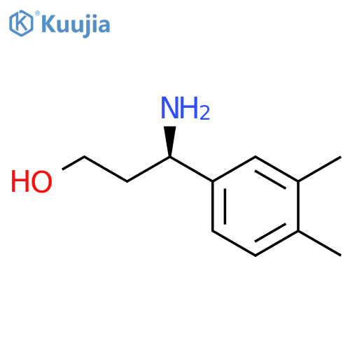 (3R)-3-AMINO-3-(3,4-DIMETHYLPHENYL)PROPAN-1-OL structure