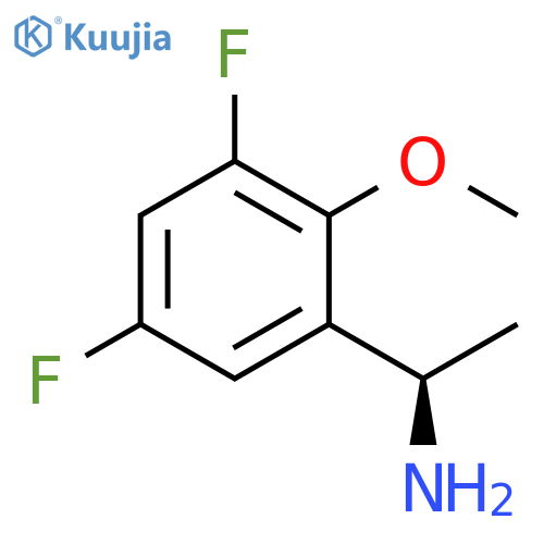 (1R)-1-(3,5-difluoro-2-methoxyphenyl)ethan-1-amine structure