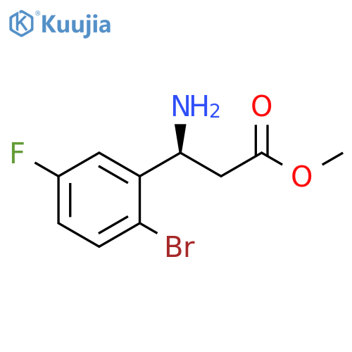 methyl (3S)-3-amino-3-(2-bromo-5-fluorophenyl)propanoate structure