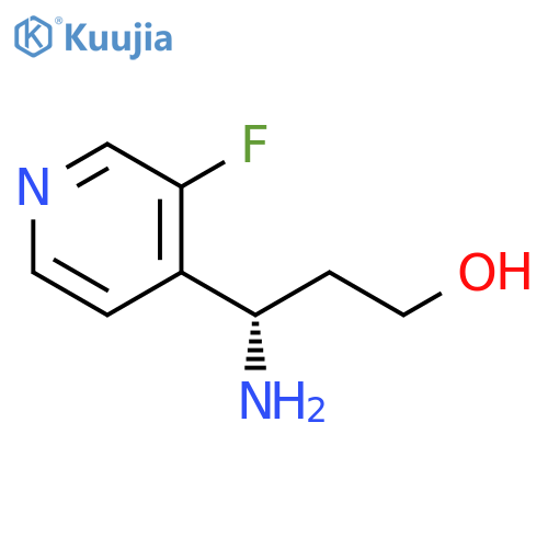 (3S)-3-Amino-3-(3-fluoropyridin-4-yl)propan-1-ol structure