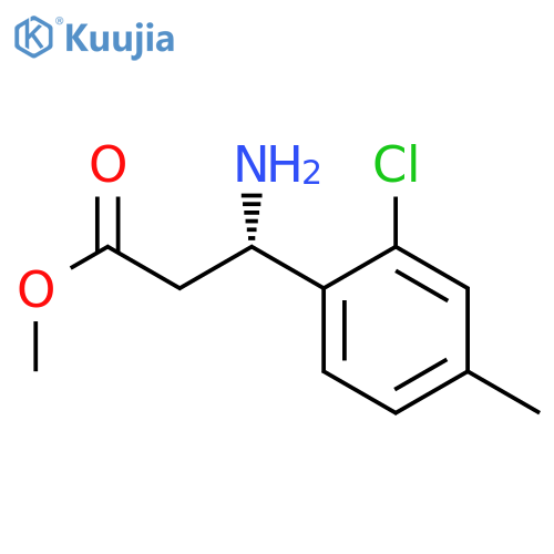 METHYL (3S)-3-AMINO-3-(2-CHLORO-4-METHYLPHENYL)PROPANOATE structure