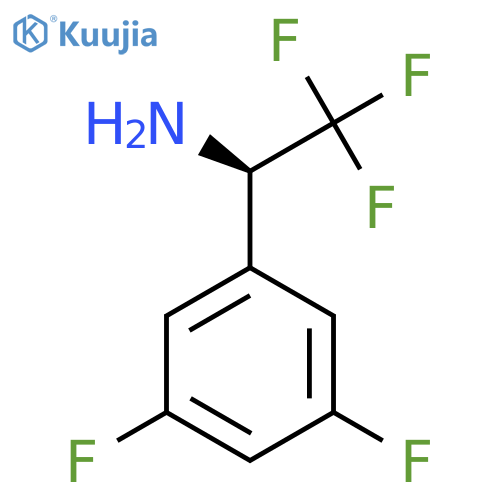 (1R)-1-(3,5-difluorophenyl)-2,2,2-trifluoroethylamine structure