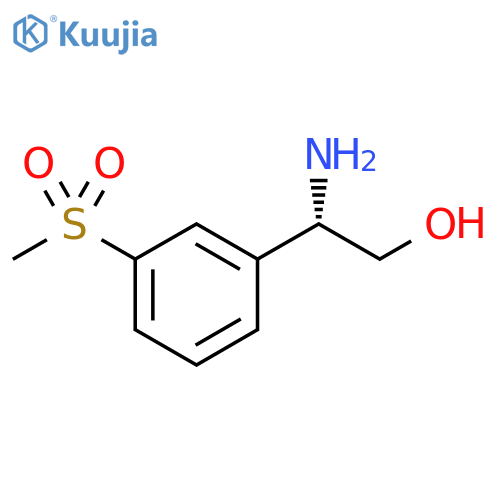 (2S)-2-amino-2-(3-methanesulfonylphenyl)ethan-1-ol structure