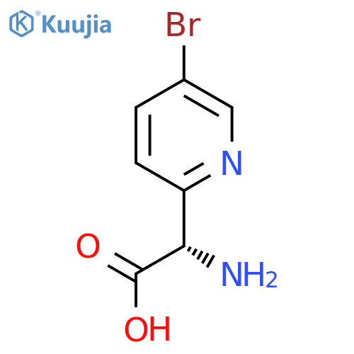 (S)-2-Amino-2-(5-bromopyridin-2-yl)acetic acid structure