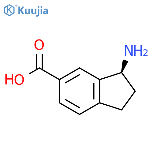 (3S)-3-Amino-2,3-dihydro-1H-indene-5-carboxylic acid structure