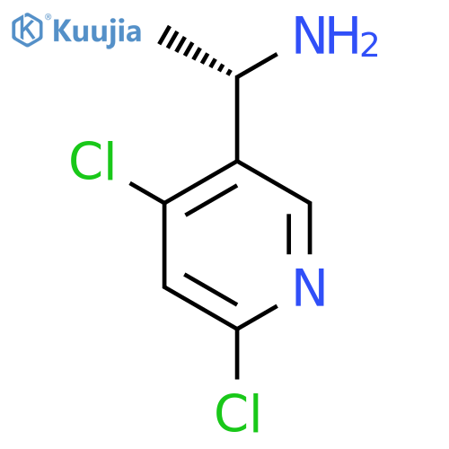 (1S)-1-(4,6-dichloropyridin-3-yl)ethan-1-amine structure