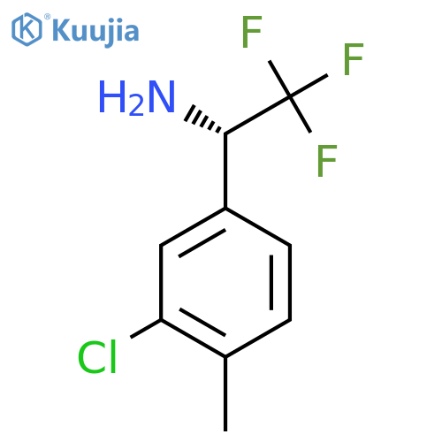 (1S)-1-(3-chloro-4-methylphenyl)-2,2,2-trifluoroethylamine structure