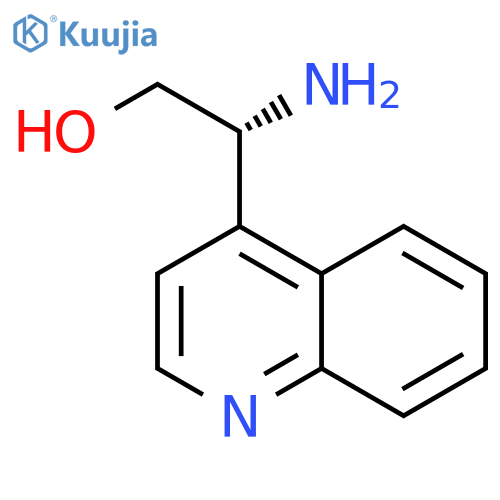 (2R)-2-amino-2-(quinolin-4-yl)ethan-1-ol structure