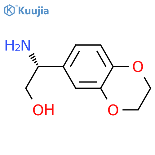 (2R)-2-amino-2-(2,3-dihydro-1,4-benzodioxin-6-yl)ethan-1-ol structure
