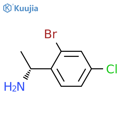 (1R)-1-(2-bromo-4-chlorophenyl)ethan-1-amine structure