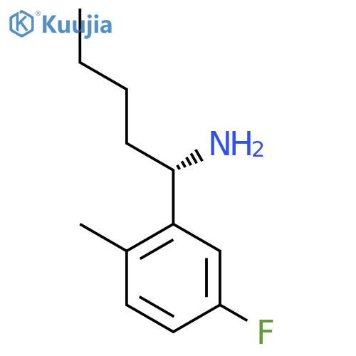 (S)-1-(5-FLUORO-2-METHYLPHENYL)PENTAN-1-AMINE structure