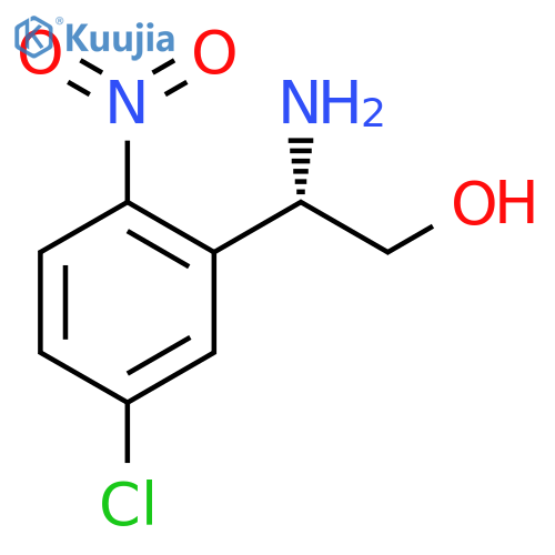 (2S)-2-amino-2-(5-chloro-2-nitrophenyl)ethan-1-ol structure