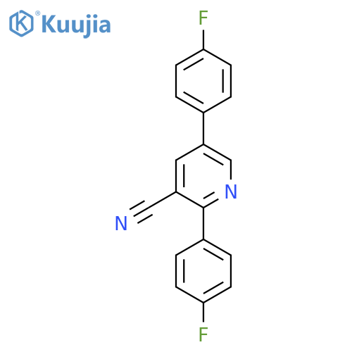 2,5-Bis(4-fluorophenyl)nicotinonitrile structure
