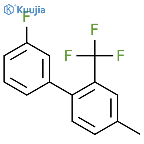 3'-Fluoro-4-methyl-2-(trifluoromethyl)biphenyl structure
