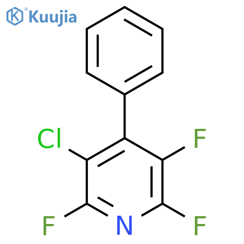 3-Chloro-4-phenyl-2,5,6-trifluoropyridine structure