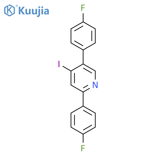 2,5-Bis(4-fluorophenyl)-4-iodopyridine structure