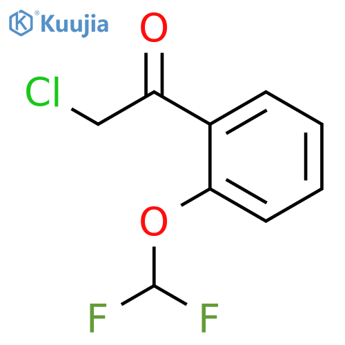 2-chloro-1-2-(difluoromethoxy)phenylethan-1-one structure