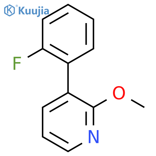 3-(2-Fluorophenyl)-2-methoxypyridine structure