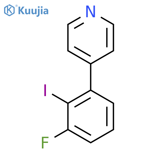 4-(3-Fluoro-2-iodophenyl)pyridine structure
