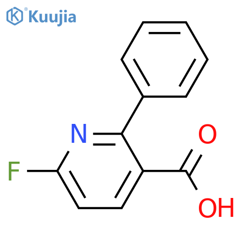 6-Fluoro-2-phenyl-3-pyridinecarboxylic acid structure