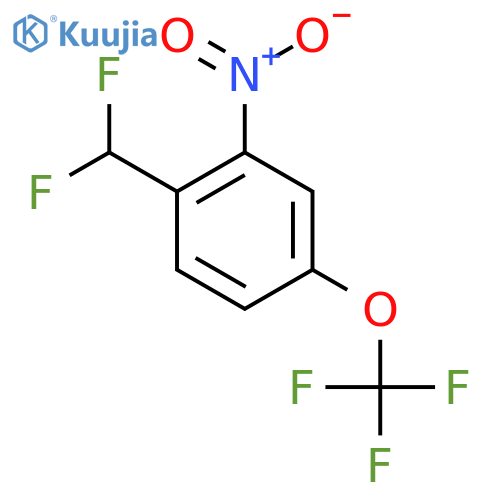 1-(Difluoromethyl)-2-nitro-4-(trifluoromethoxy)benzene structure