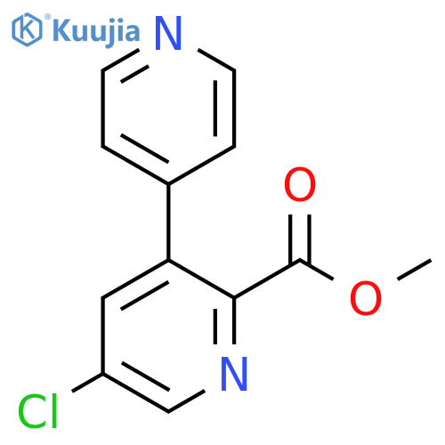 Methyl 5-chloro-3-(pyridin-4-yl)picolinate structure