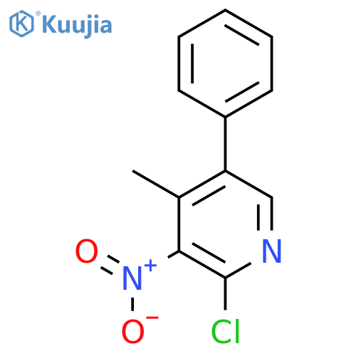 2-Chloro-4-methyl-3-nitro-5-phenylpyridine structure