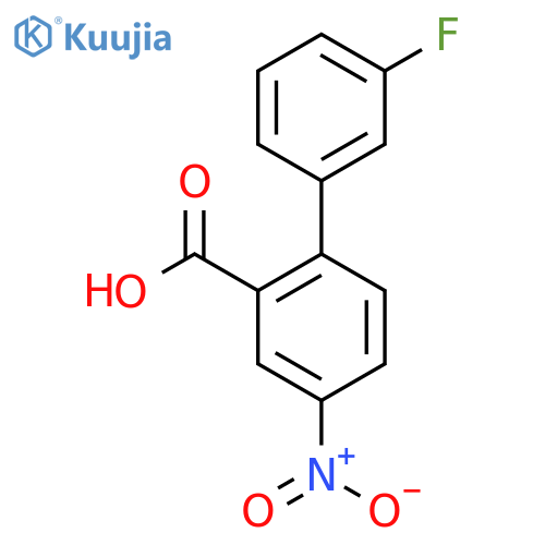 3'-Fluoro-4-nitrobiphenyl-2-carboxylic acid structure