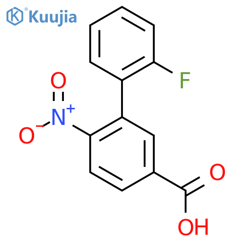 2'-Fluoro-2-nitrobiphenyl-5-carboxylic acid structure