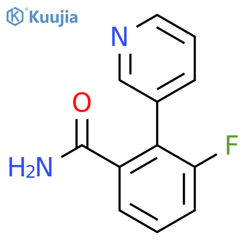 3-Fluoro-2-(pyridin-3-yl)benzamide structure