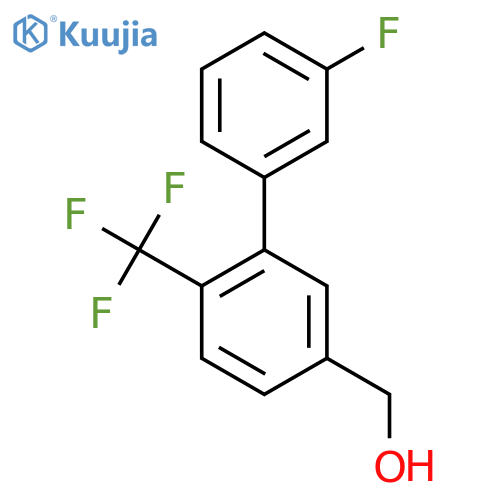 (3'-Fluoro-2-(trifluoromethyl)biphenyl-5-yl)methanol structure