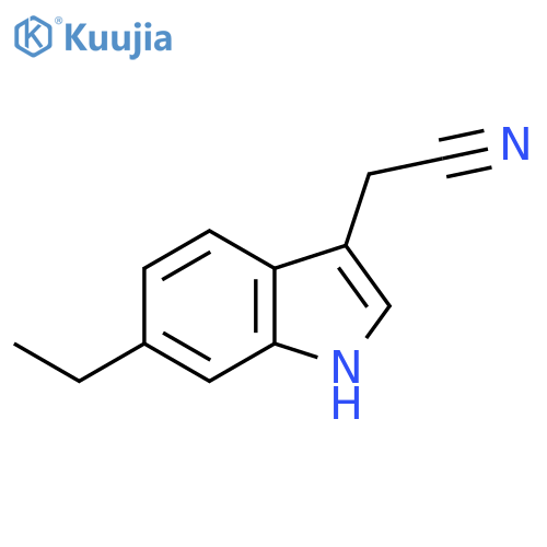 6-Ethylindole-3-acetonitrile structure