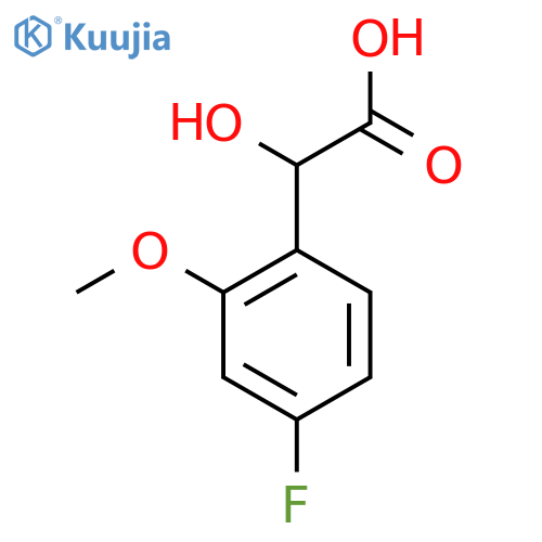 2-(4-fluoro-2-methoxyphenyl)-2-hydroxyacetic acid structure
