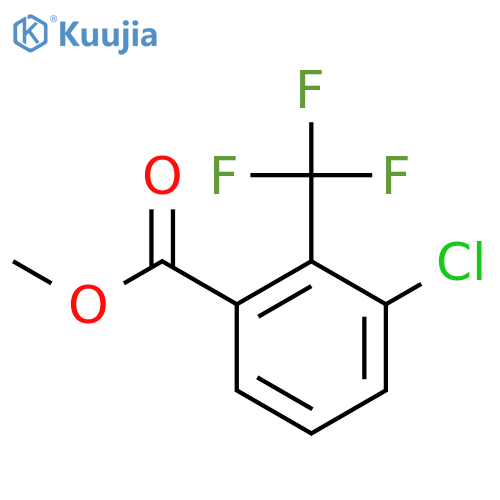 Methyl 3-chloro-2-(trifluoromethyl)benzoate structure