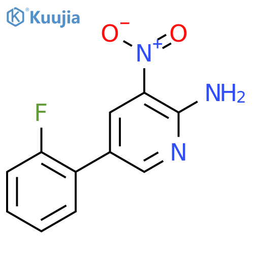 5-(2-Fluorophenyl)-3-nitropyridin-2-amine structure
