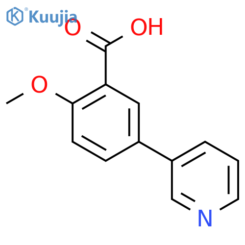 2-Methoxy-5-(pyridin-3-yl)benzoic acid structure