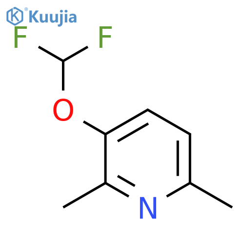3-Difluoromethoxy-2,6-dimethylpyridine structure