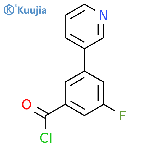 3-Fluoro-5-(pyridin-3-yl)benzoyl chloride structure
