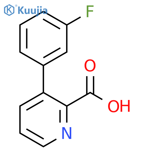 3-(3-Fluorophenyl)picolinic acid structure