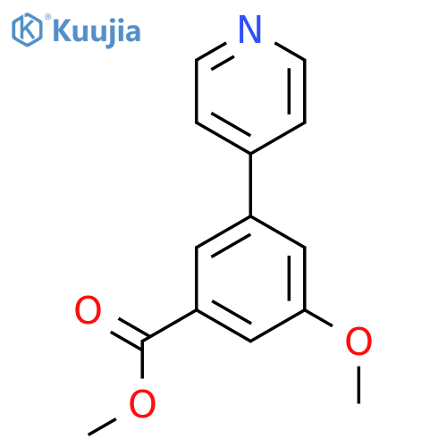 Methyl 3-methoxy-5-(pyridin-4-yl)benzoate structure